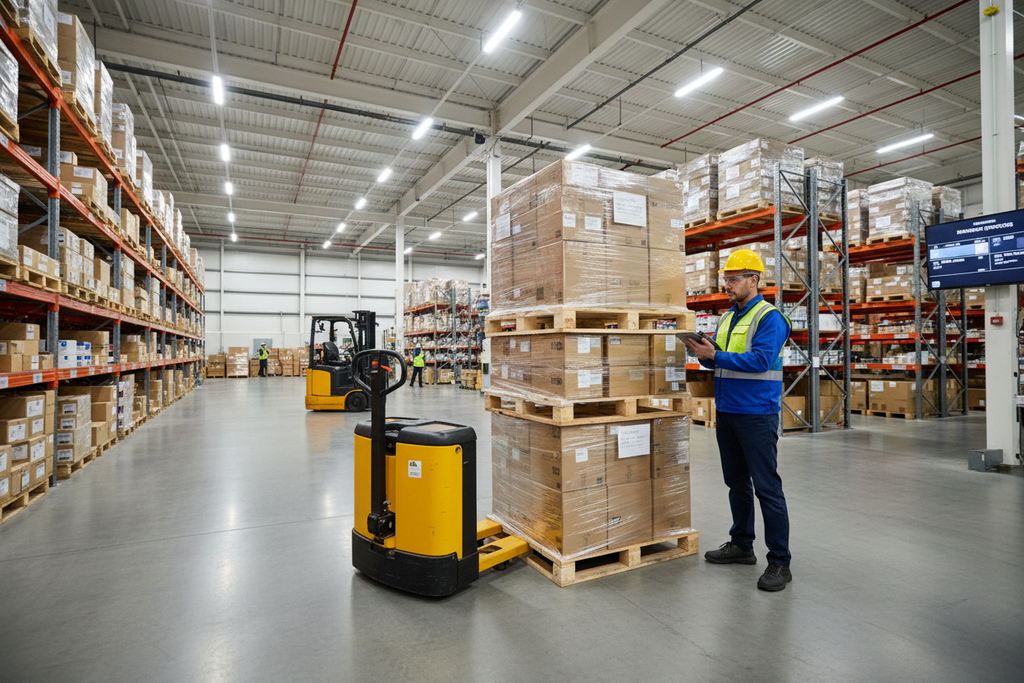 Receiving Pallet at Fulfillment Center